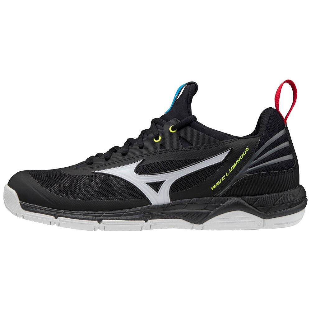 Mizuno Wave Luminous Női Röplabda Cipő Fekete/Fehér/Sárga UVZ364285